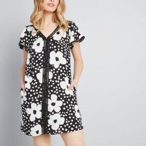 ModCloth print dress, size M